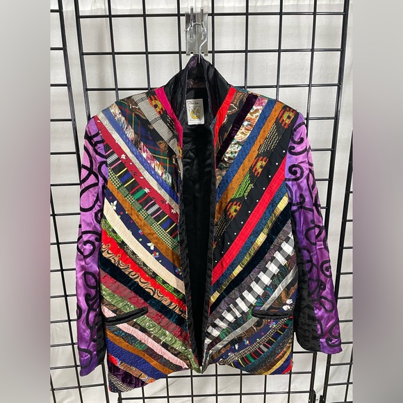 🚚 MOVING SALE Vintage Multi-Ribbon Jaquard Blazer Jacket by Chun Yuen - Picture 16 of 16